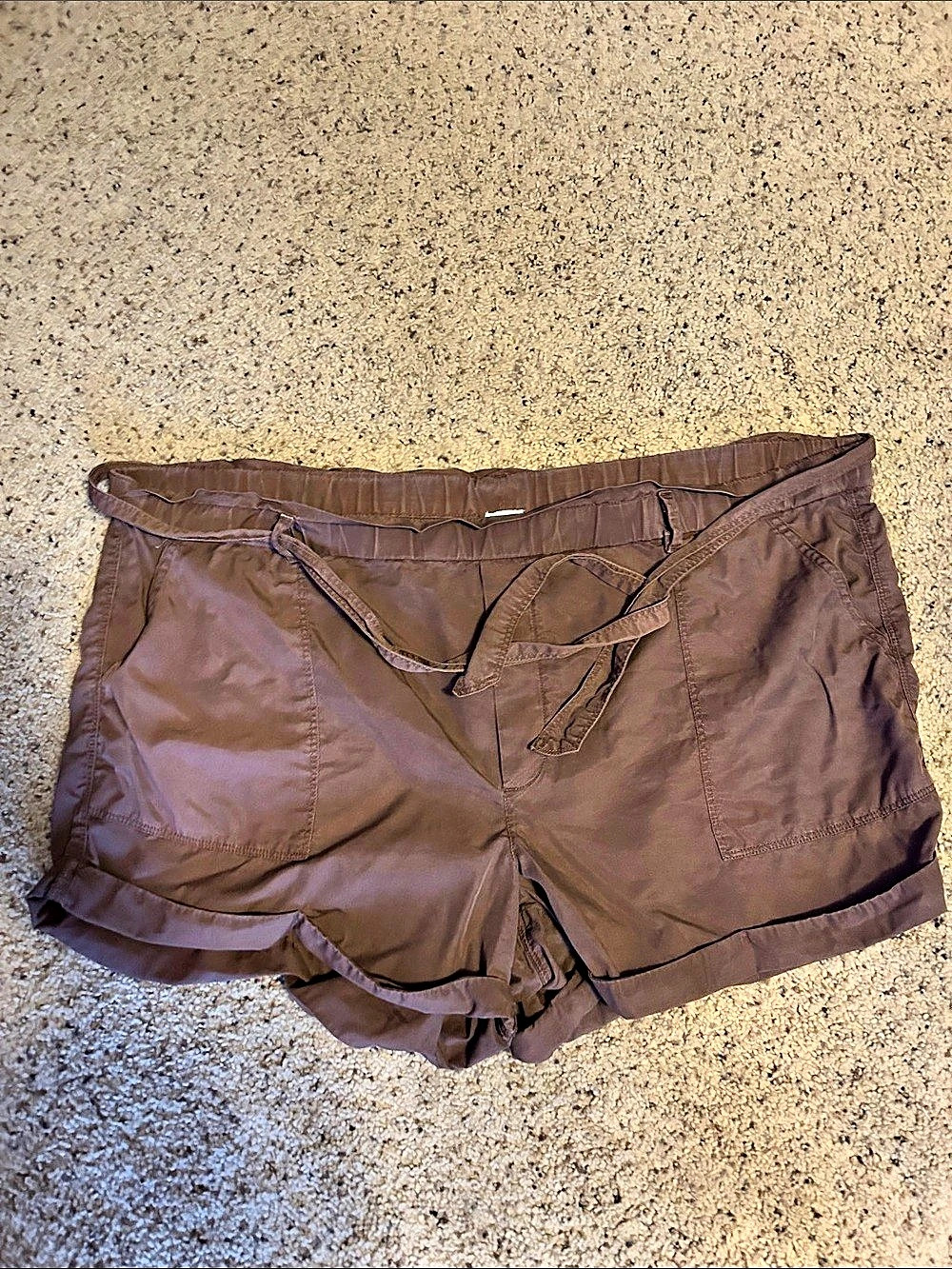 Aerie Brown Shorts with drawstring